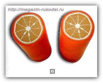 Апельсин из полимерной глины